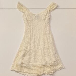 Tilly’s RSQ Ivory Lace Slip Dress